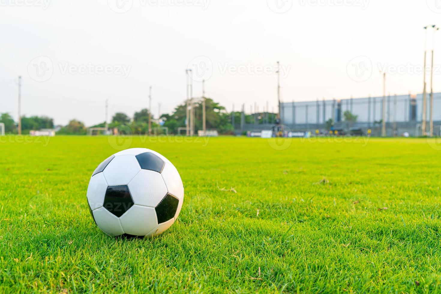 voetbal op het balveld foto