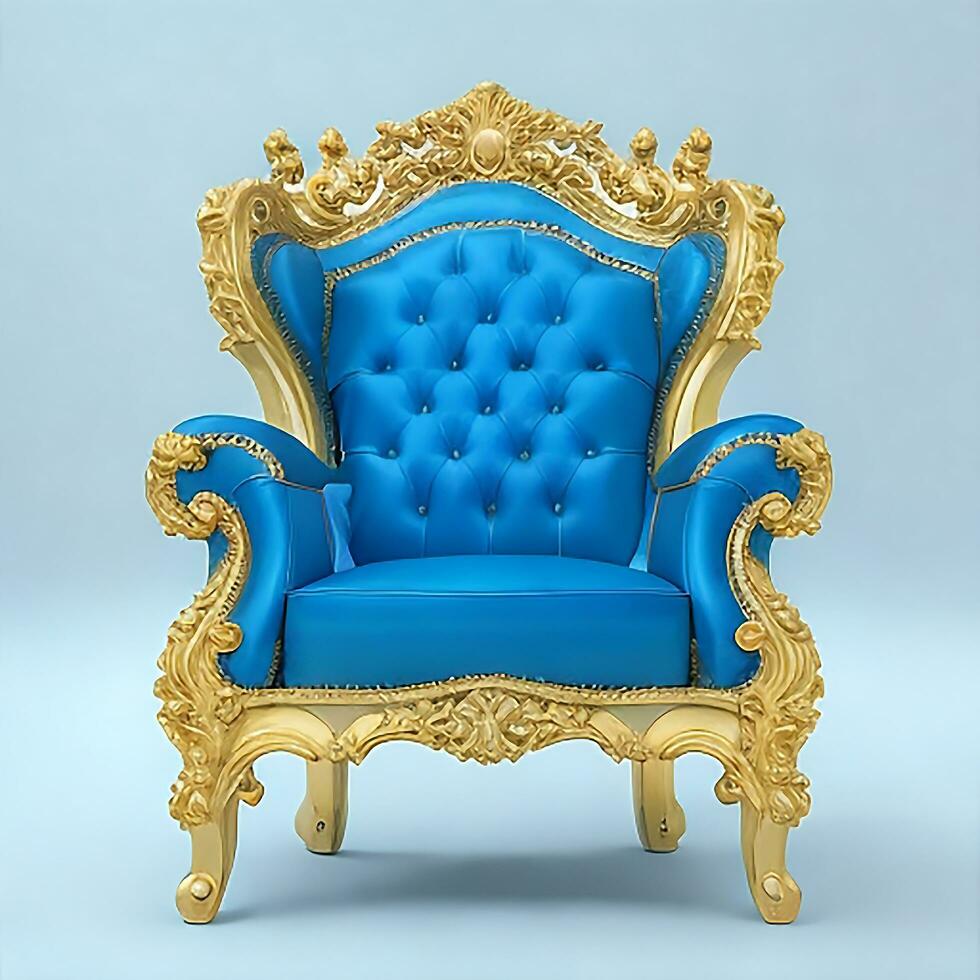 luxe klassiek antiek fauteuil voor modern ontworpen interieur foto