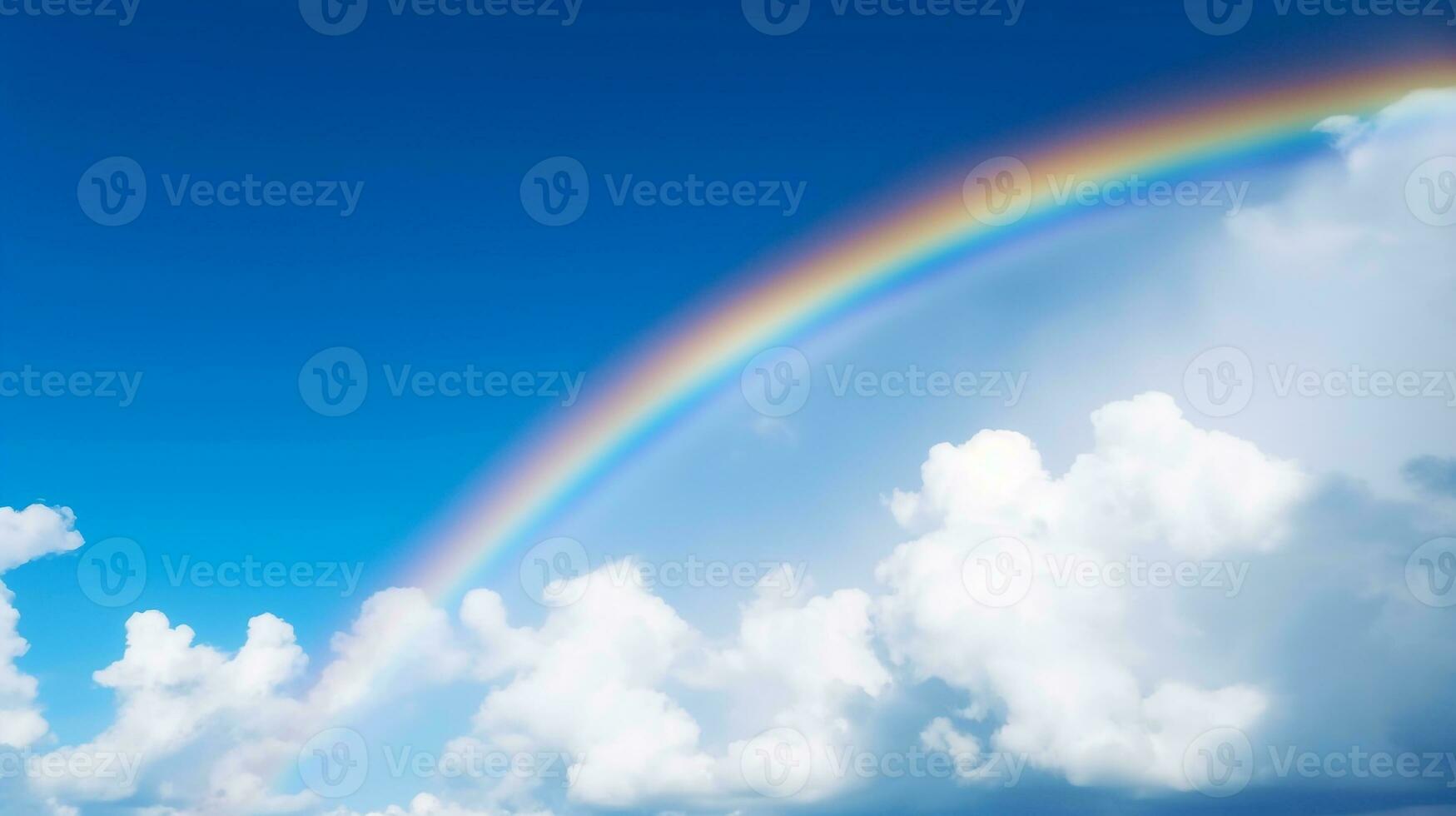 mooi regenboog met cloud.generatief ai. foto