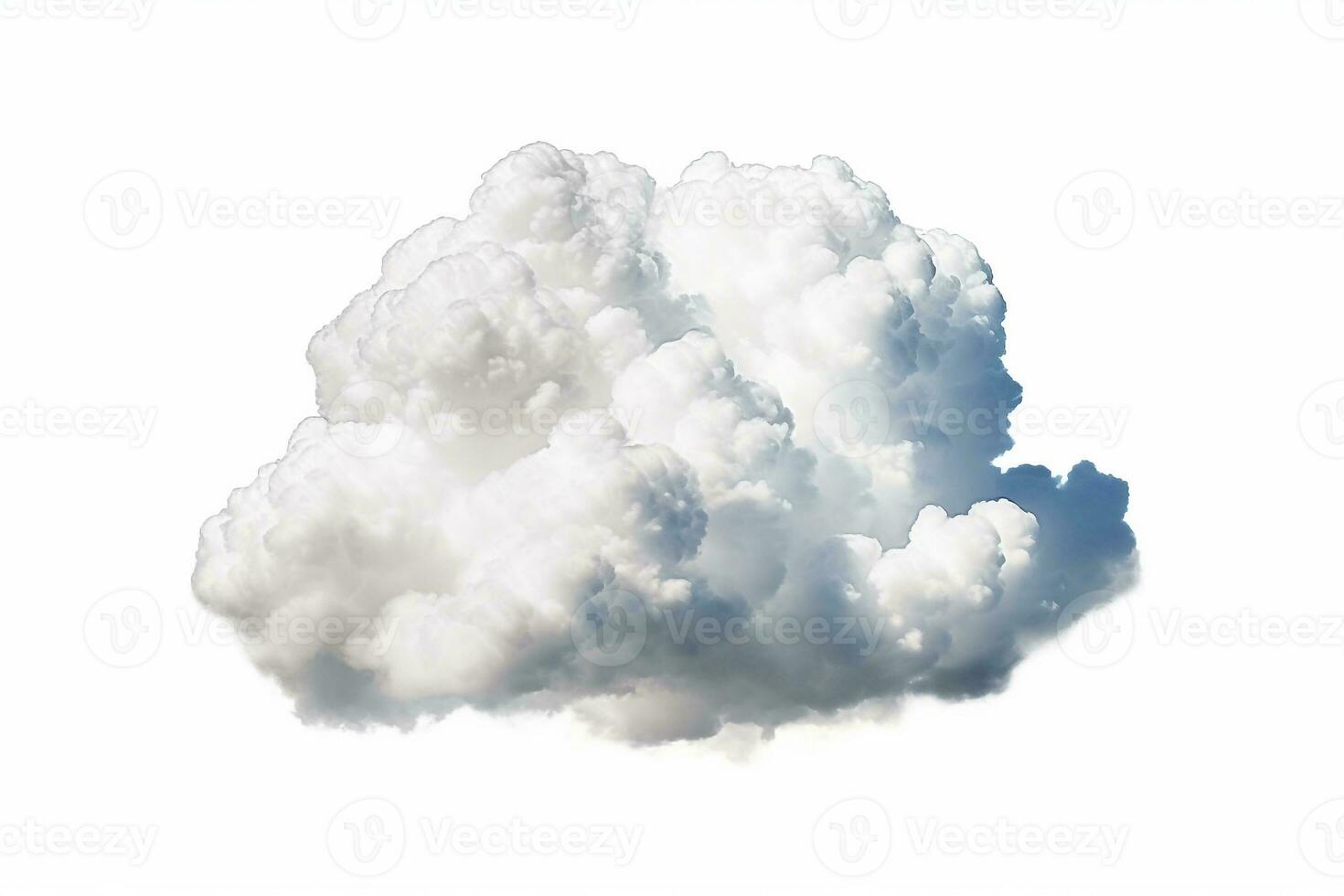 wolk geïsoleerd Aan wit achtergrond.generatief ai. foto