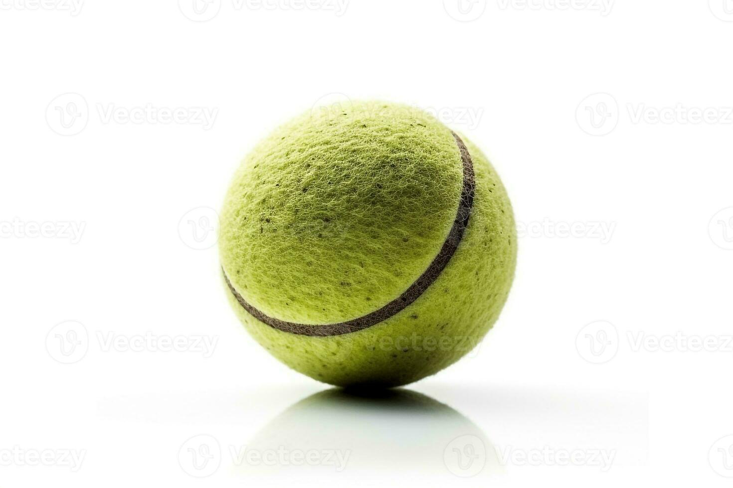 tennis bal geïsoleerd Aan wit achtergrond.generatief ai. foto