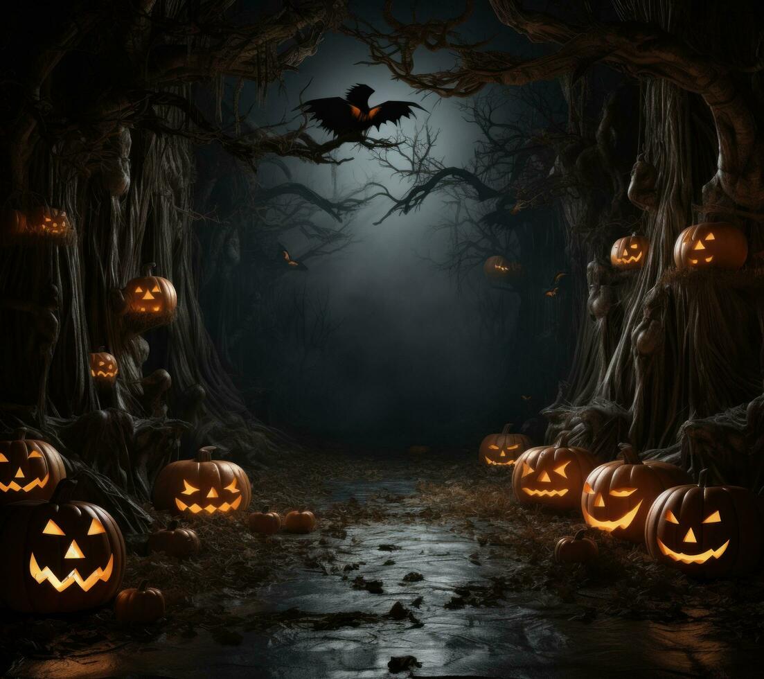 griezelige halloween-achtergrond foto
