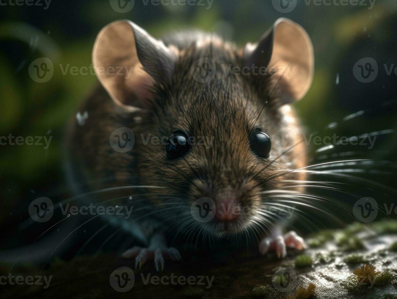muis portret gemaakt met generatief ai technologie foto