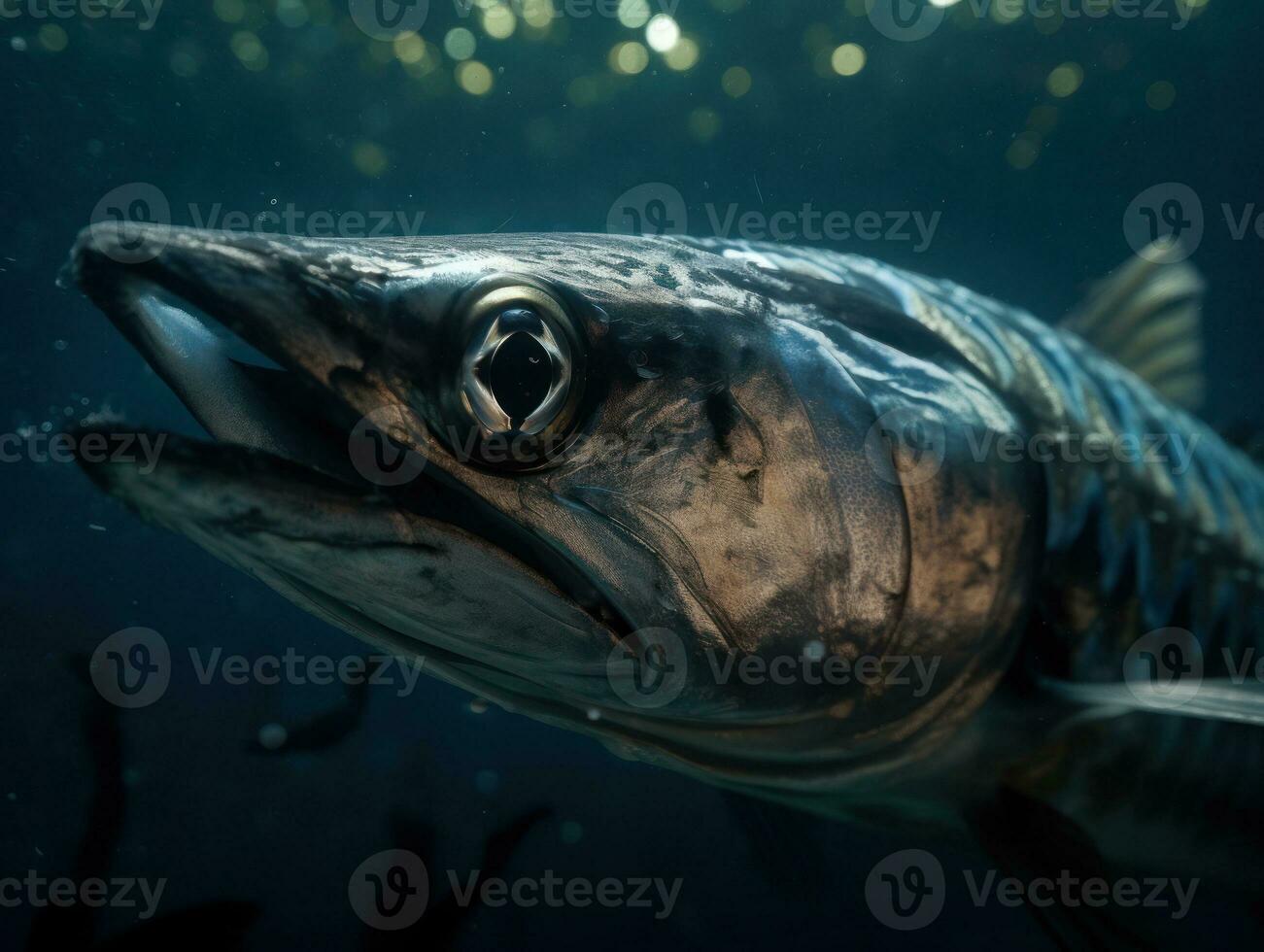 barracuda portret gemaakt met generatief ai technologie foto