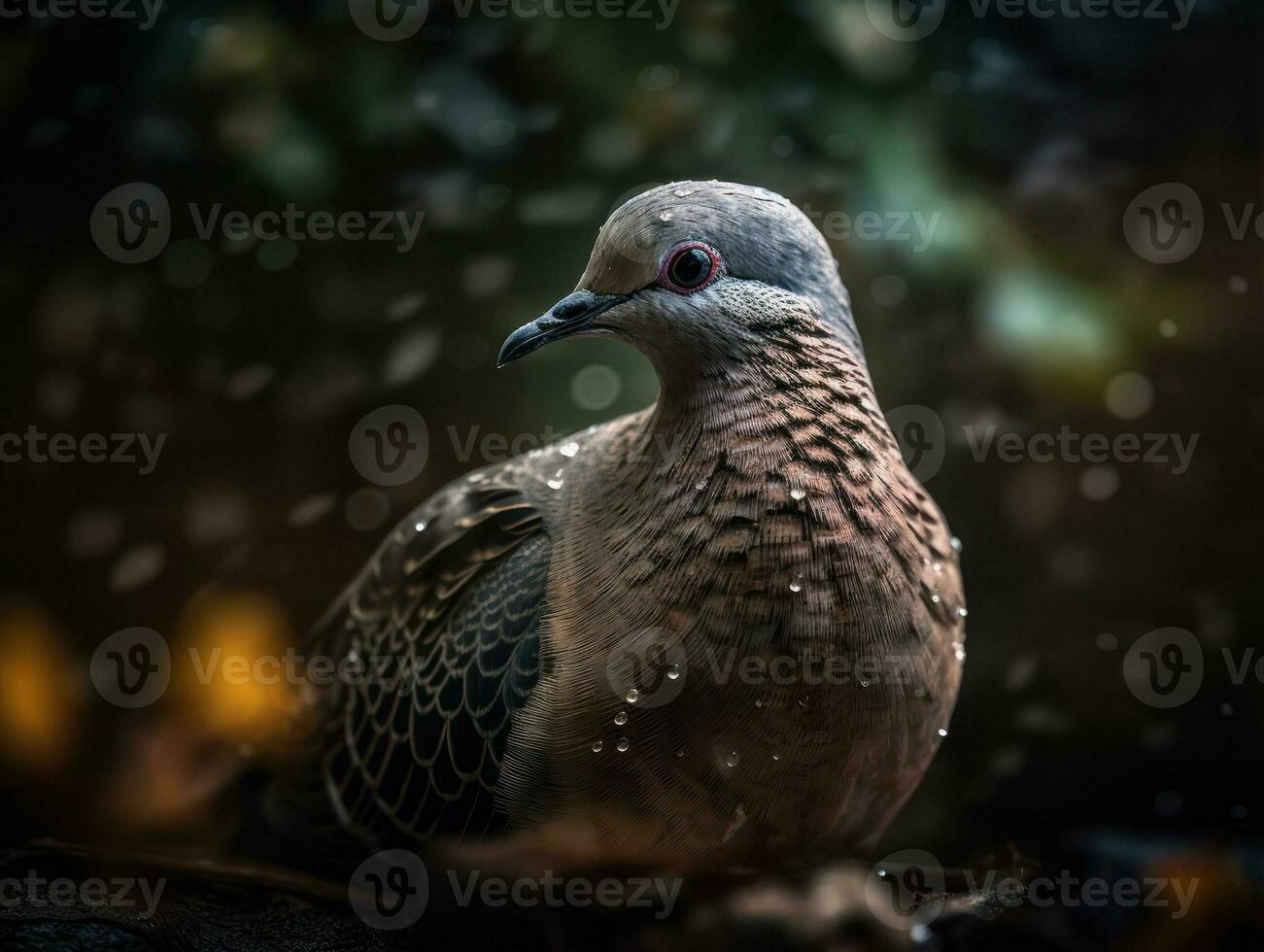 duif vogel portret gemaakt met generatief ai technologie foto