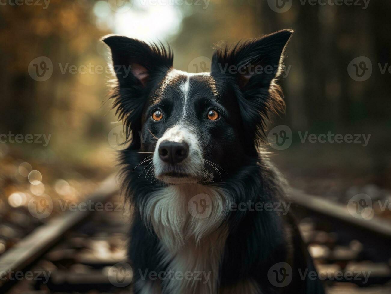 grens collie hond gemaakt met generatief ai technologie foto