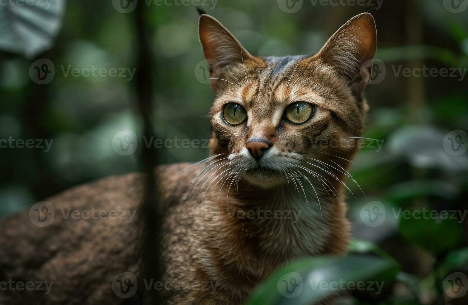 singapura kat portret dichtbij omhoog gemaakt met generatief ai technologie foto