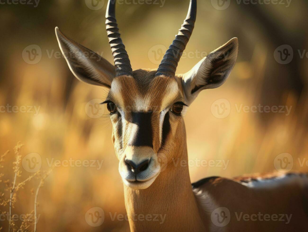 antilope portret gemaakt met generatief ai technologie foto