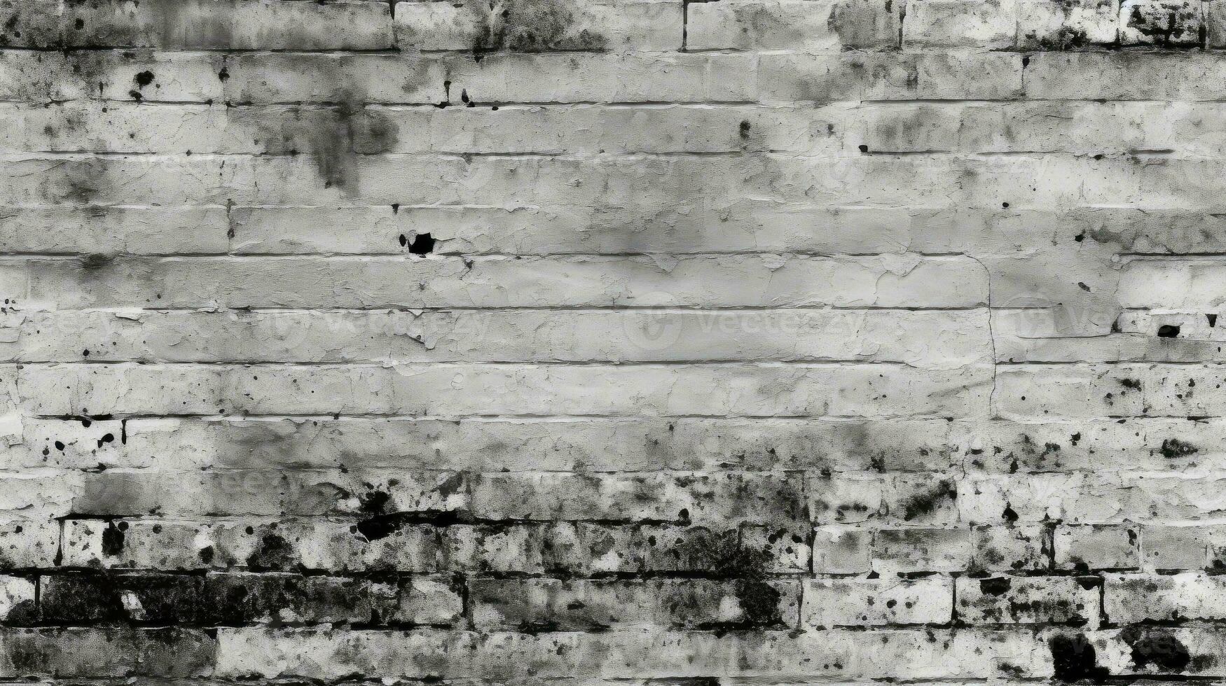 oud zwart wit steen muur achtergrond, abstract structuur patroon backdrop , generatief ai illustratie foto