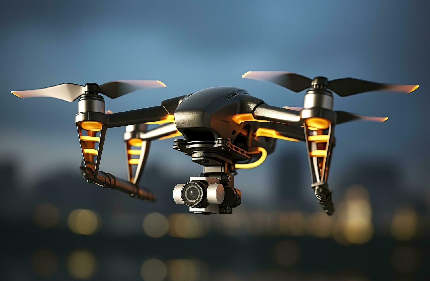 dar quadcopter met digitaal camera. generatief ai foto