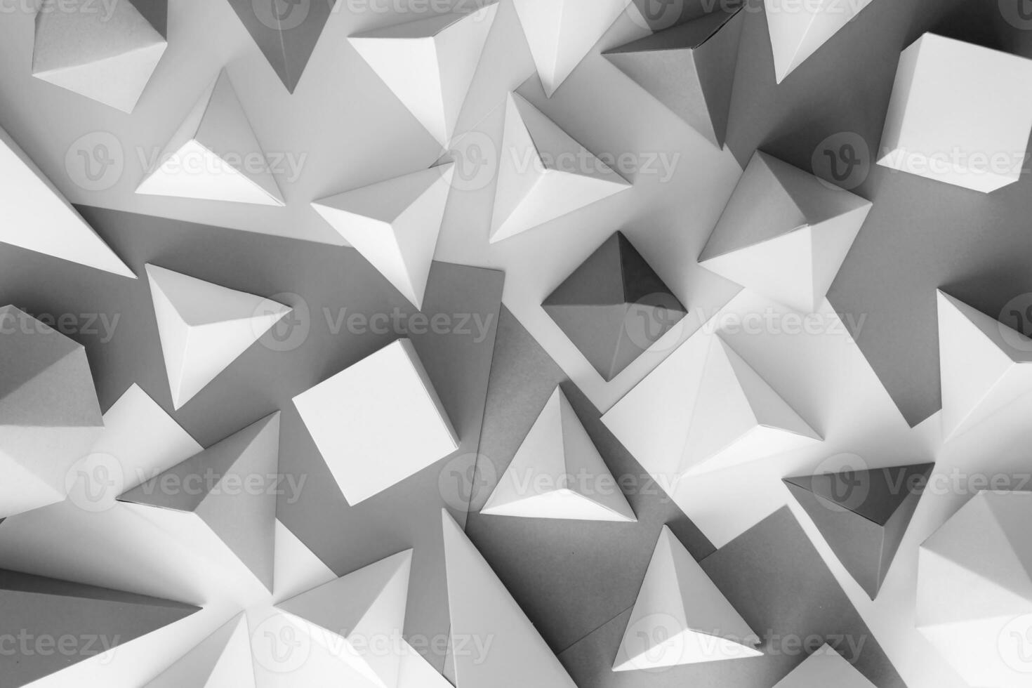 kleurrijk geometrisch papieren objectpakket foto