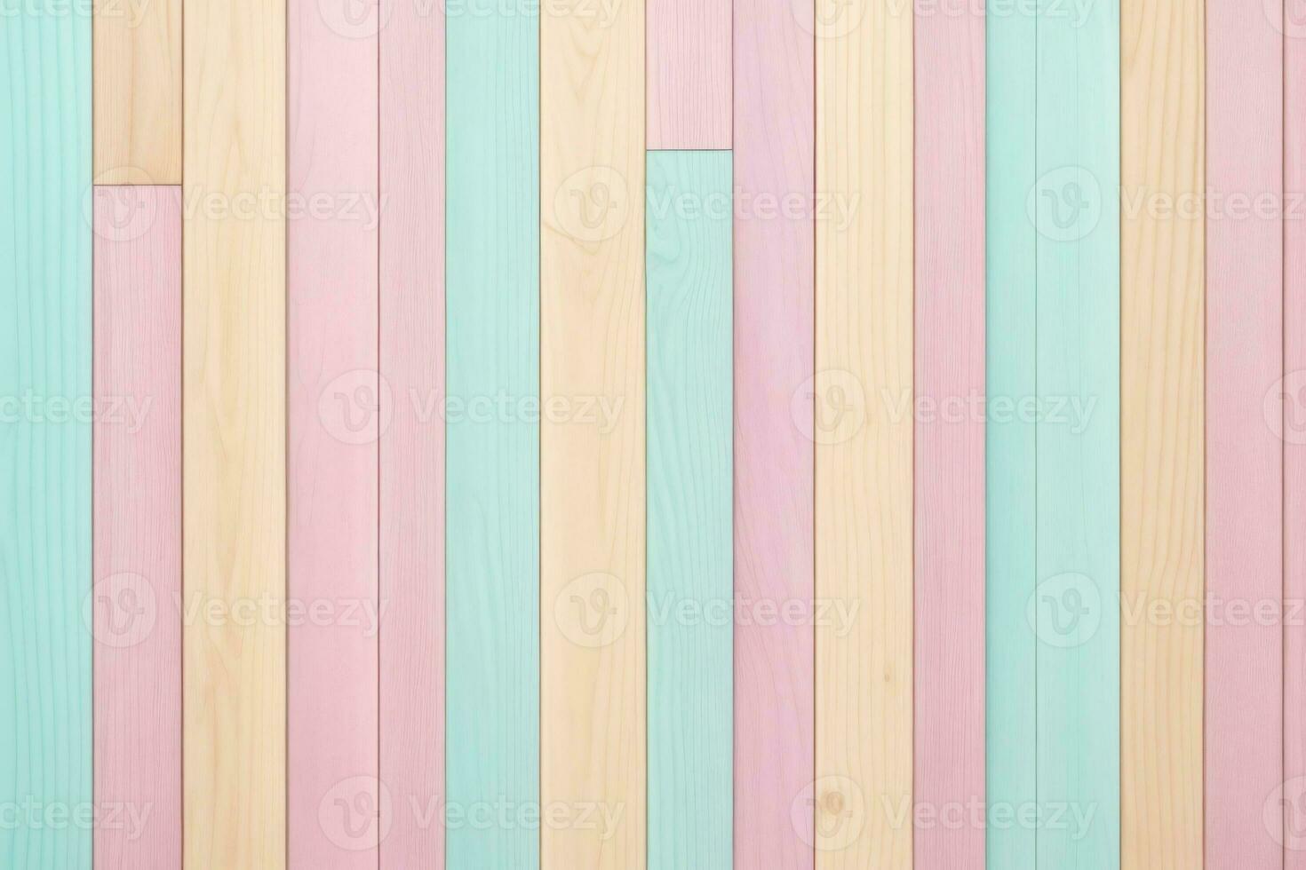 pastel houten planken achtergrond, pastel hout achtergrond, houten planken achtergrond, hout achtergrond, houten achtergrond, kleurrijk hout achtergrond, hout structuur achtergrond, ai generatief foto