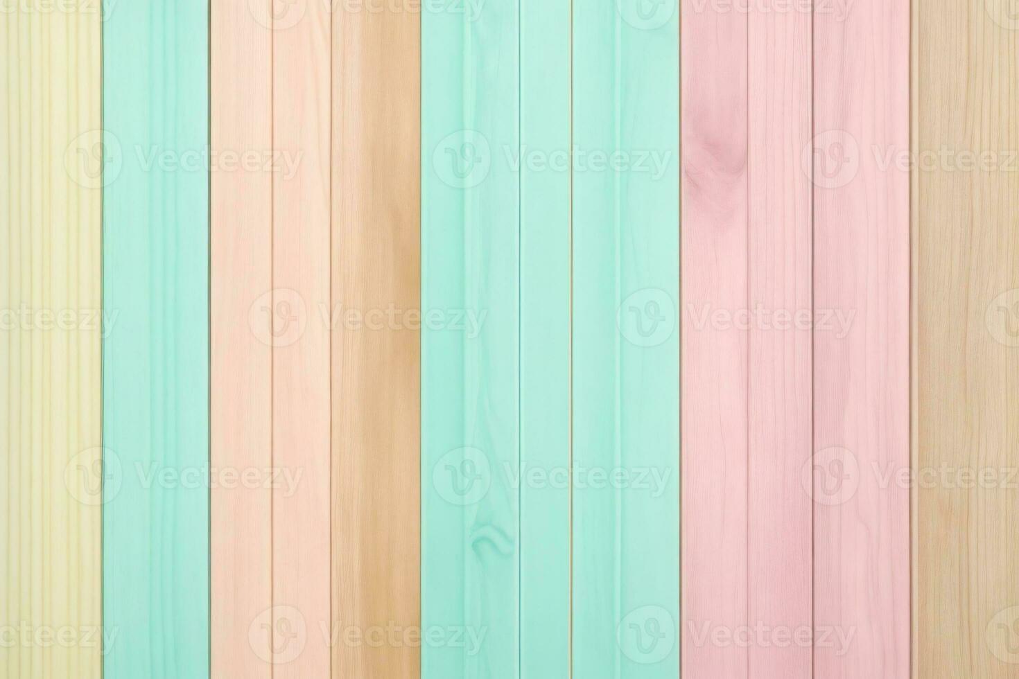 pastel houten planken achtergrond, pastel hout achtergrond, houten planken achtergrond, hout achtergrond, houten achtergrond, kleurrijk hout achtergrond, hout structuur achtergrond, ai generatief foto