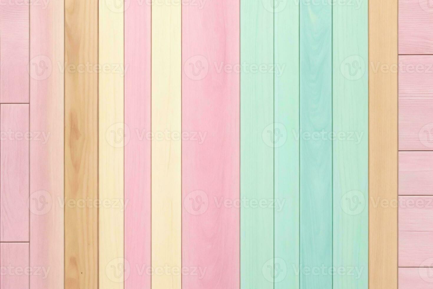 pastel houten planken achtergrond, pastel hout achtergrond, houten planken achtergrond, hout achtergrond, houten achtergrond, kleurrijk hout achtergrond, hout structuur achtergrond, ai generatief foto