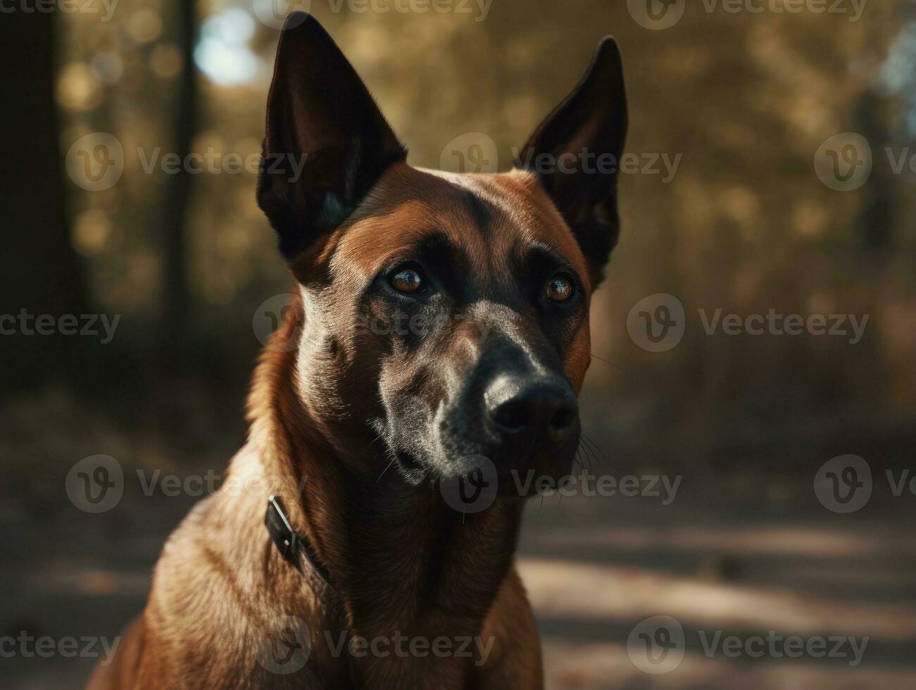 belgisch Mechelaar hond gemaakt met generatief ai technologie foto