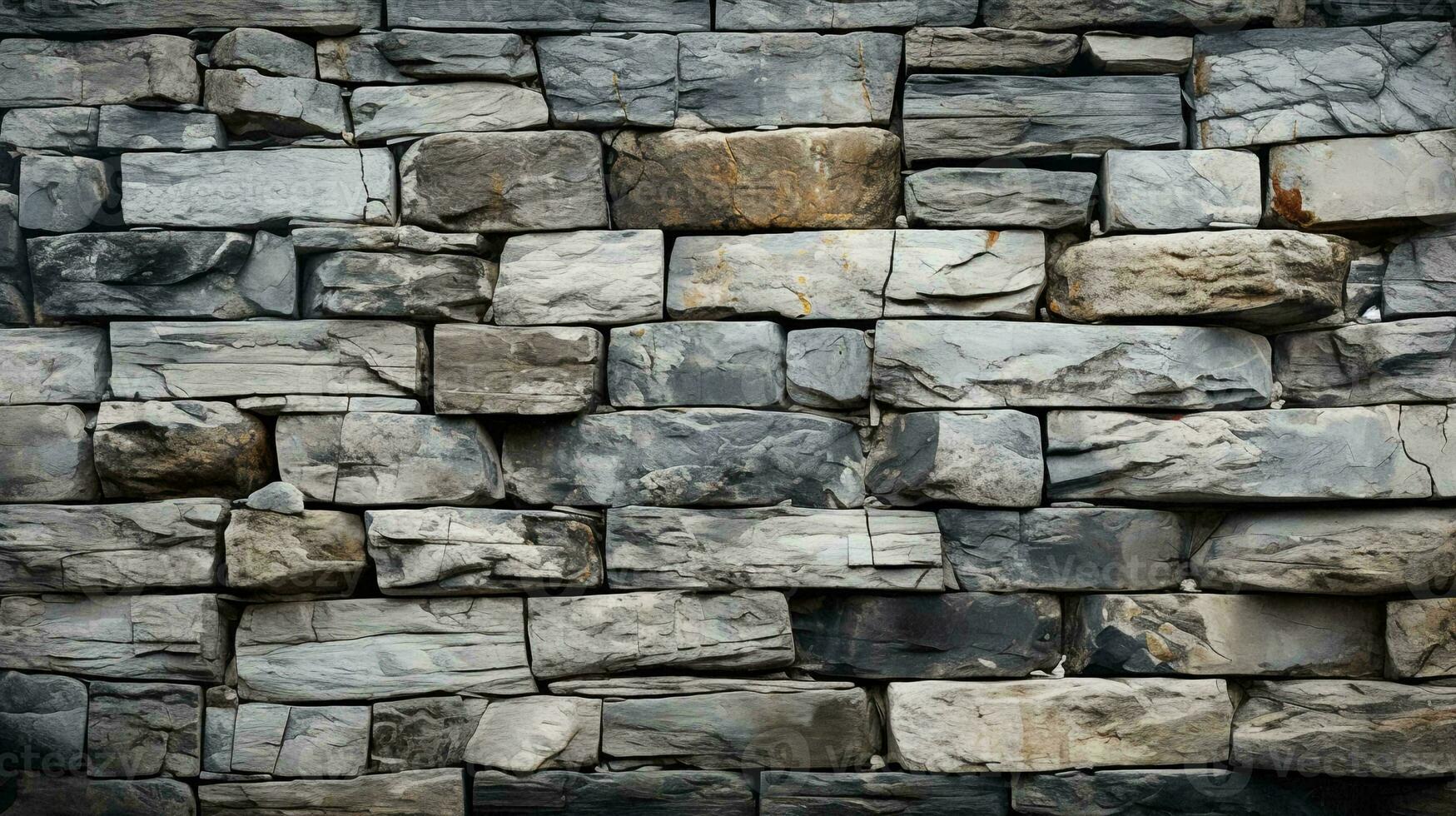 muur structuur van scherp steen bakstenen tegels achtergrond foto