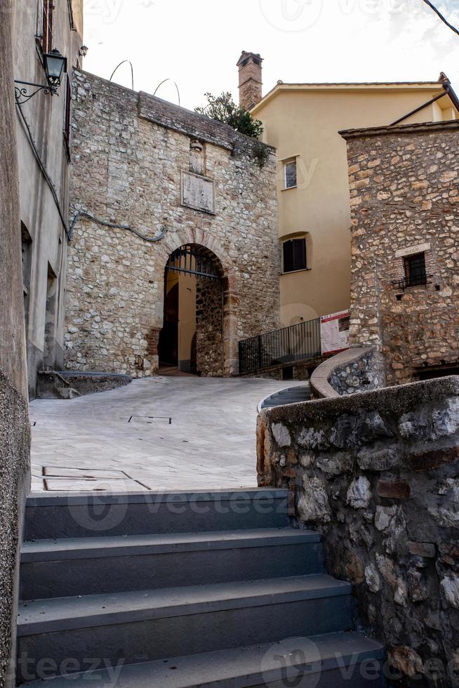 het dorp portaria in de gemeente acquasparta, umbria, italië, 2020 foto