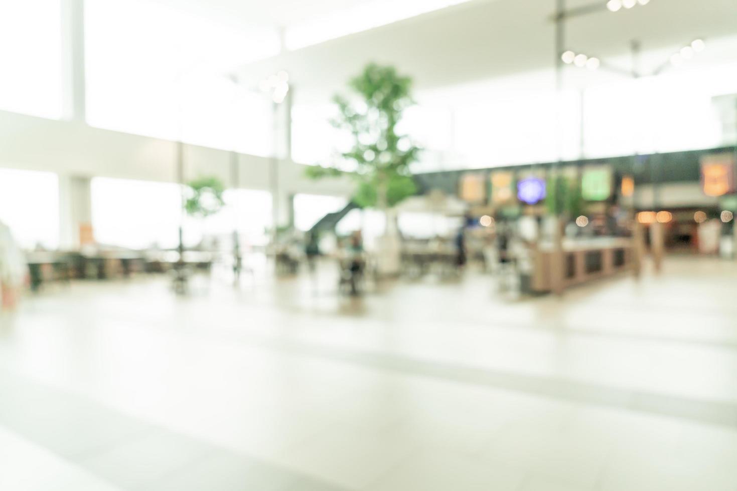 abstract vervagen food court in winkelcentrum voor achtergrond foto