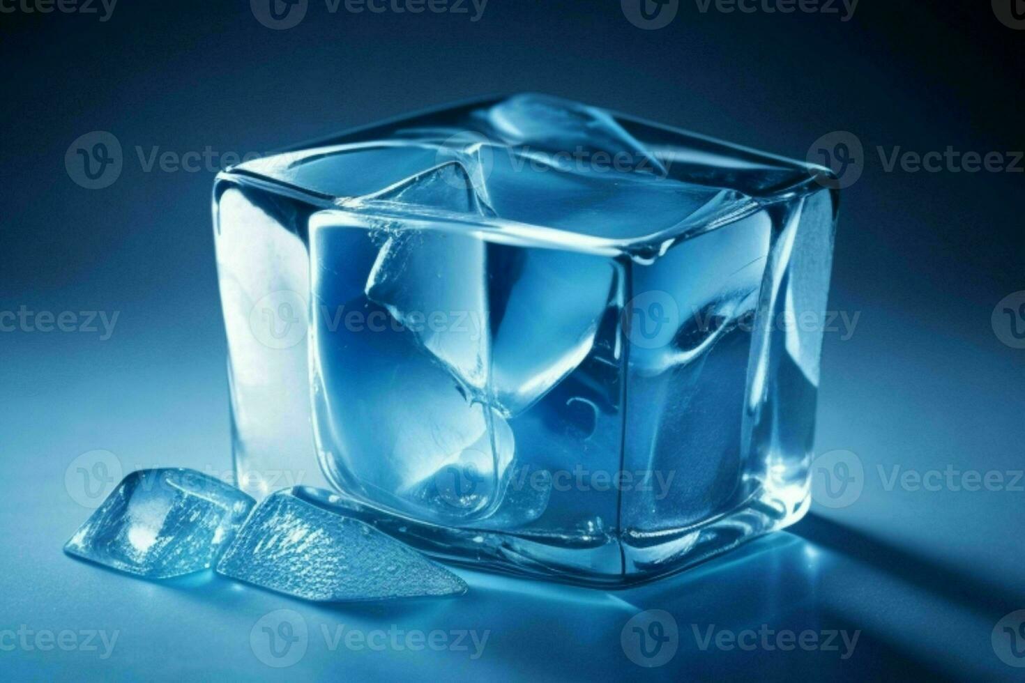 ijs kubussen. ai generatief pro foto
