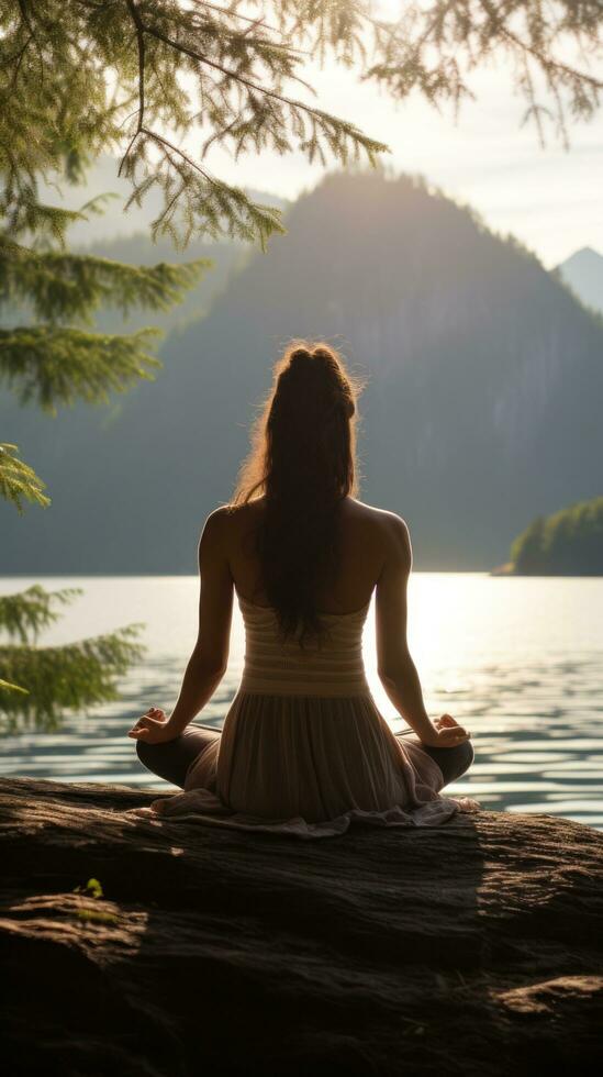 opmerkzaamheid - yoga meditatie en zelfzorg foto