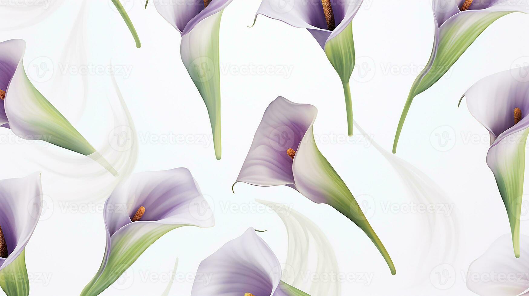 calla lelie bloem patroon achtergrond. bloem achtergrond textuur. generatief ai foto