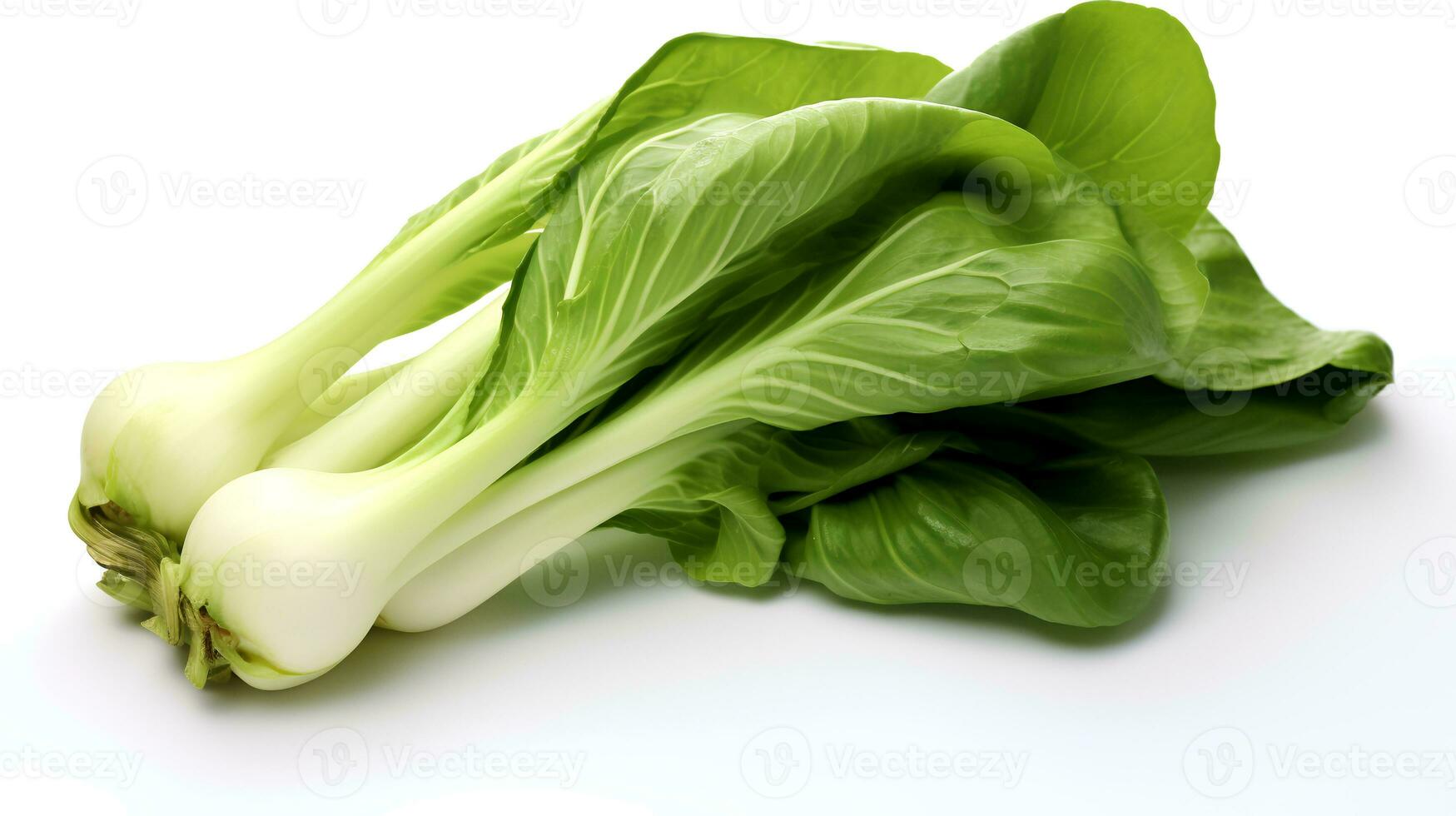 foto van bok choy geïsoleerd Aan wit achtergrond. generatief ai