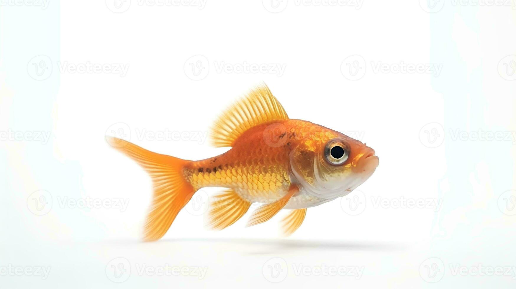 foto van een molly vis Aan wit achtergrond. generatief ai