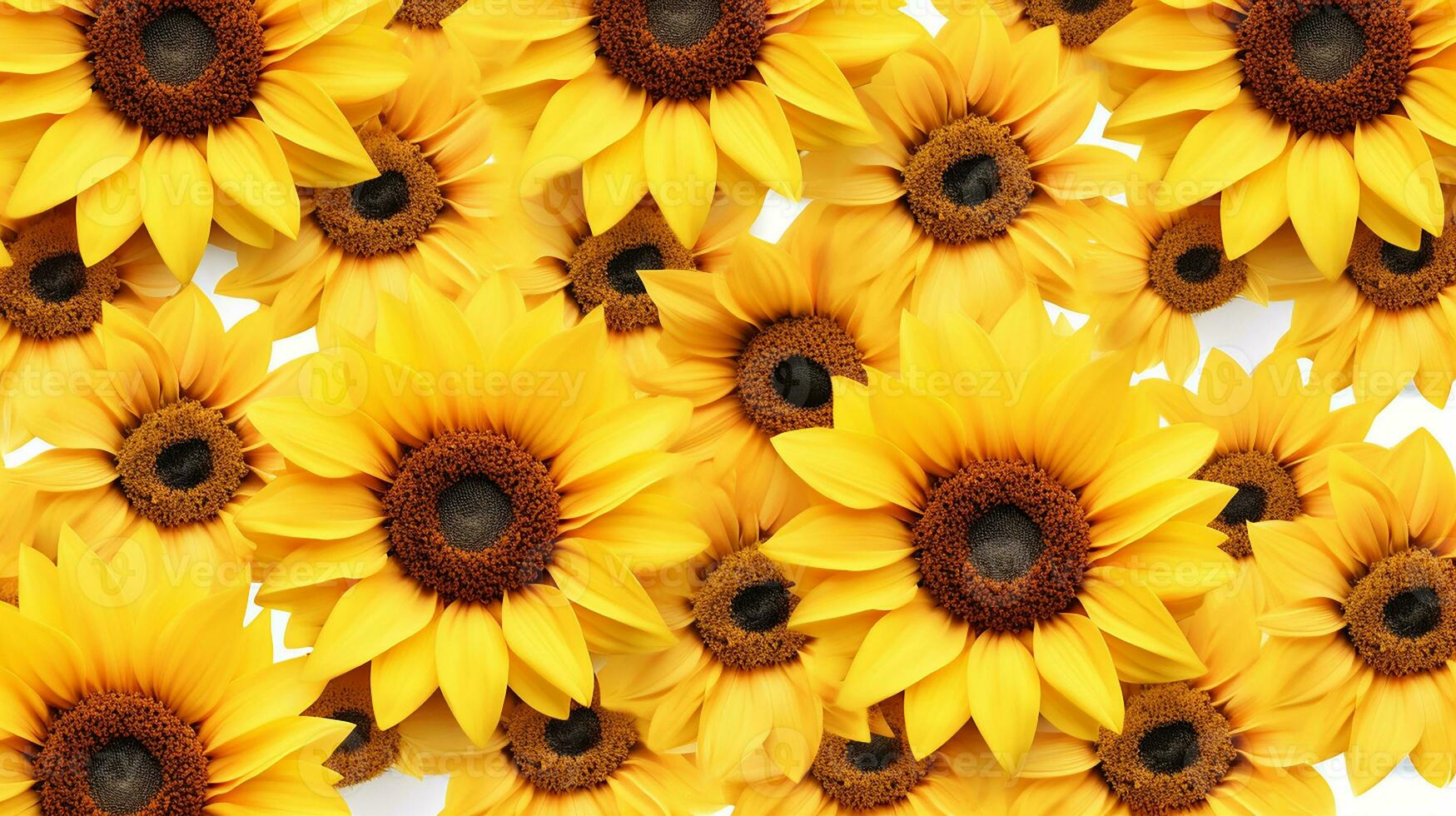 zonnebloem bloem gevormde achtergrond. bloem structuur achtergrond. generatief ai foto