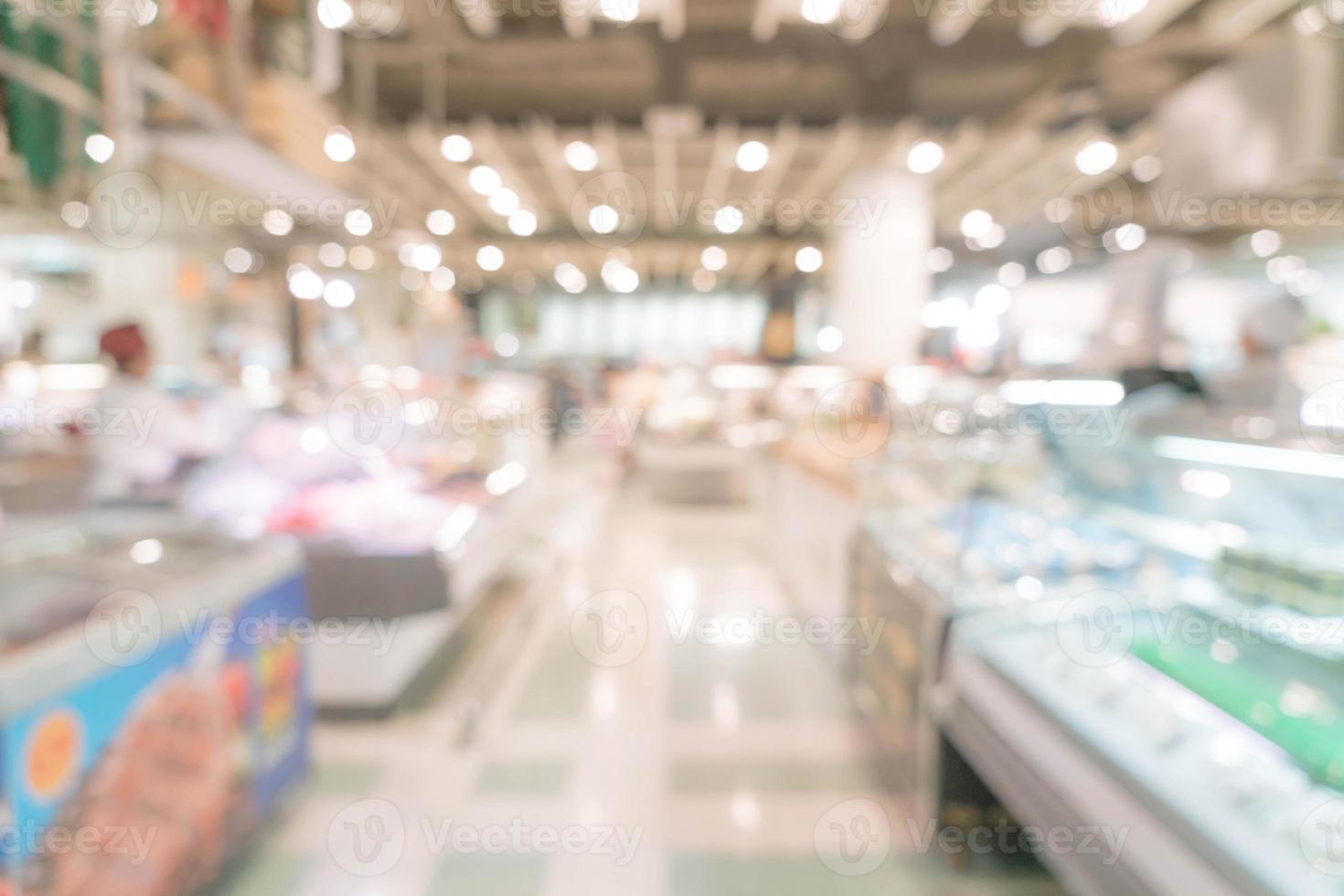 abstracte vervaging in supermarkt voor achtergrond foto