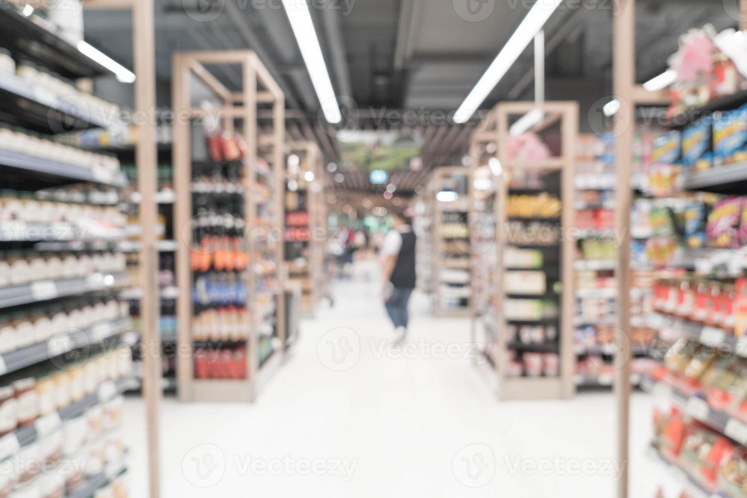 abstracte vervaging in supermarkt voor achtergrond foto
