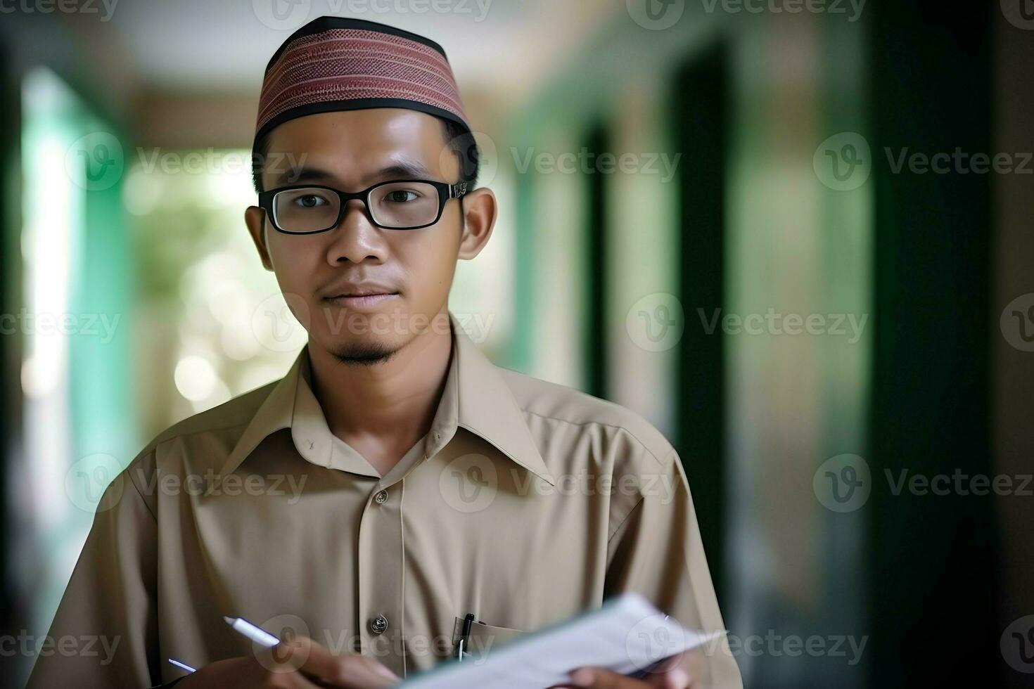 Indonesisch mannetje leraar foto