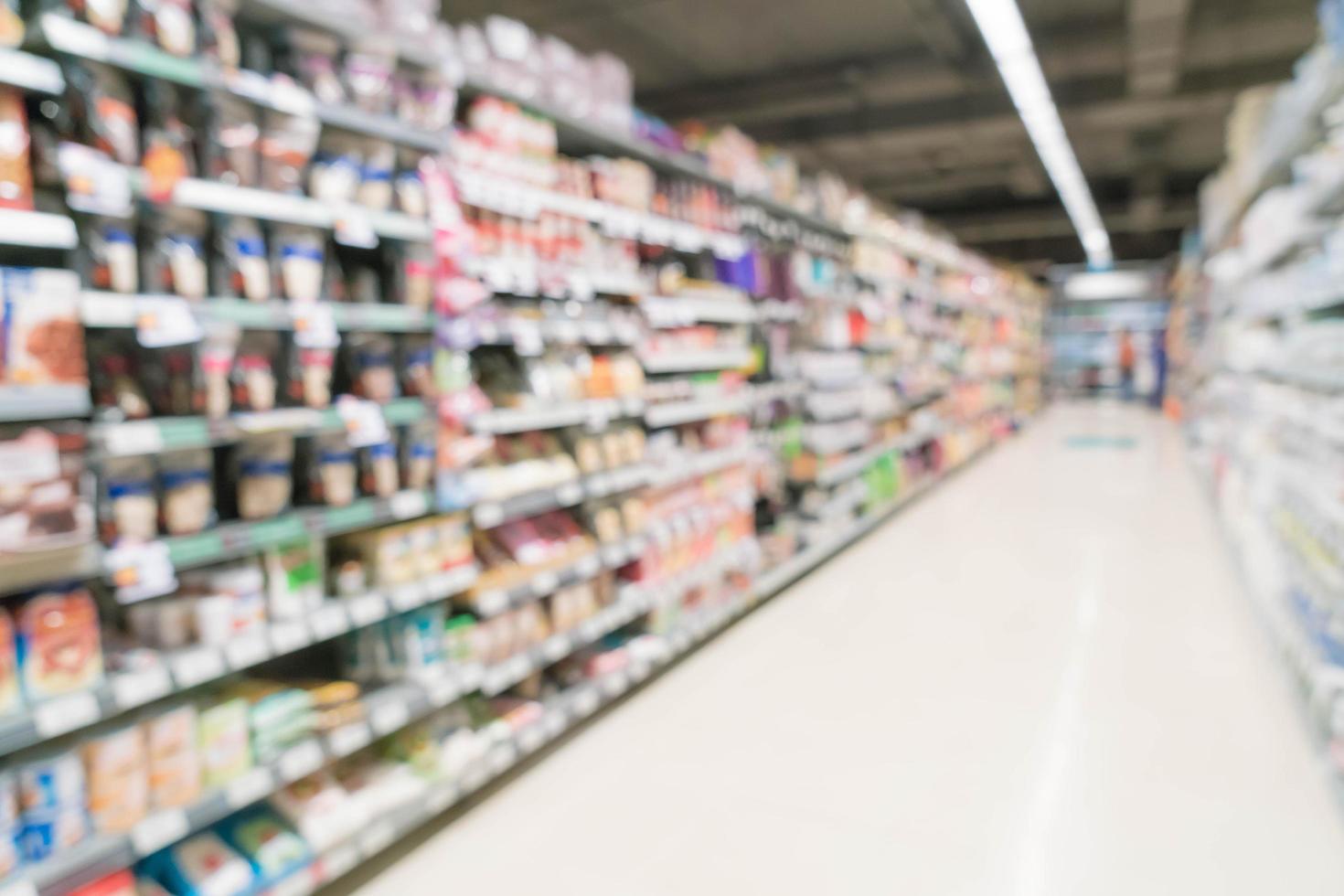 abstracte vervaging in supermarkt voor achtergrond foto