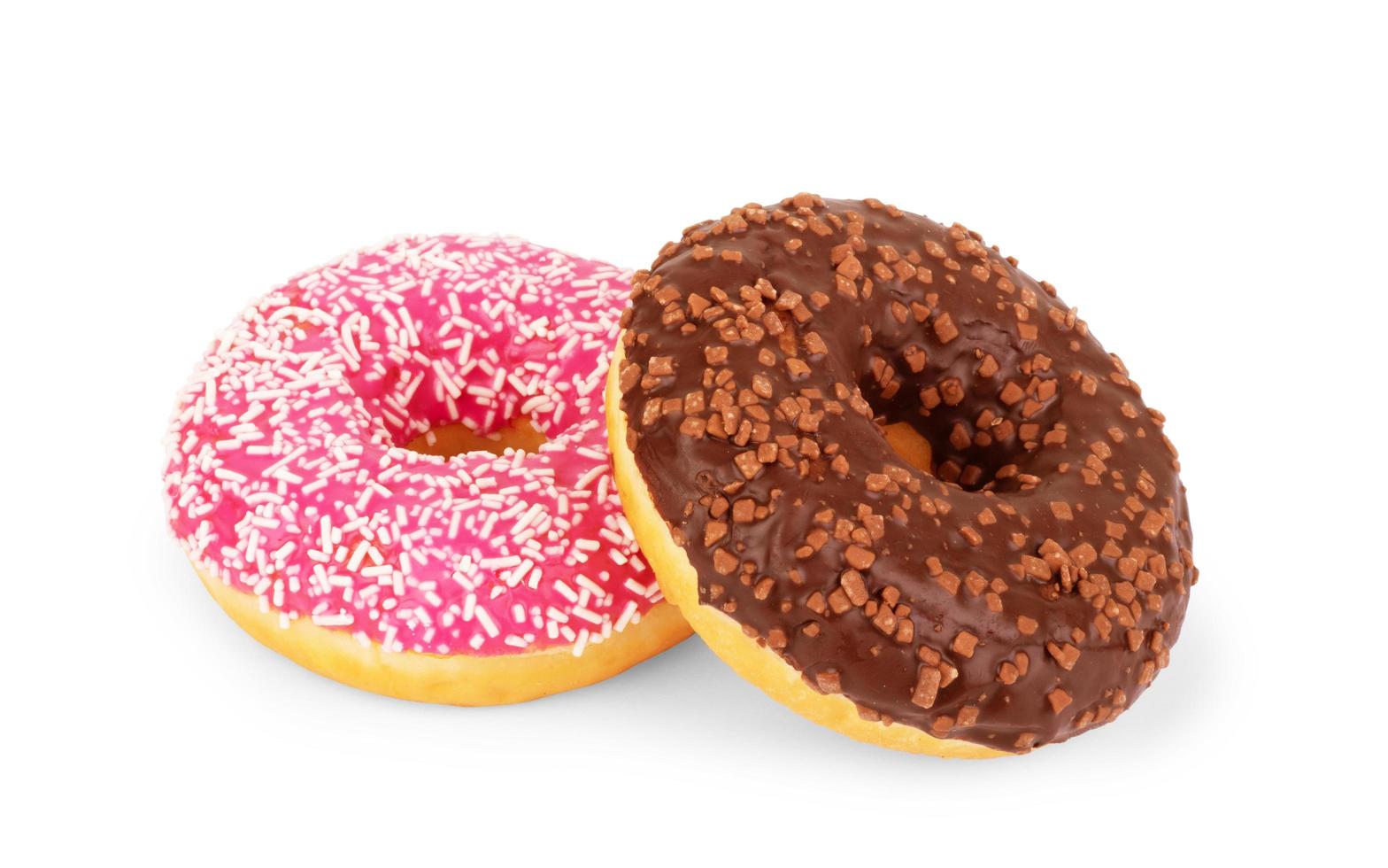 Donuts met hagelslag en chocolade foto