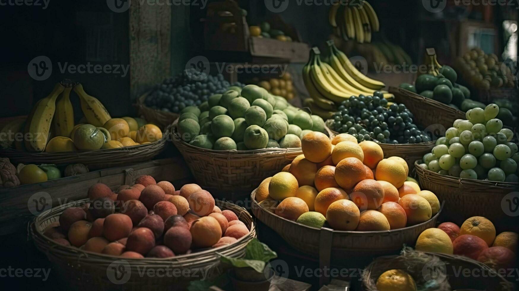 kleurrijk vers produceren Bij de markt foto