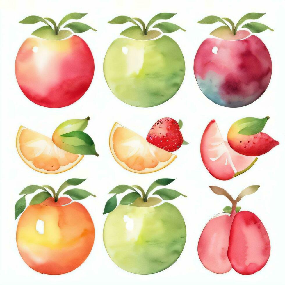 waterverf fruit clip art foto