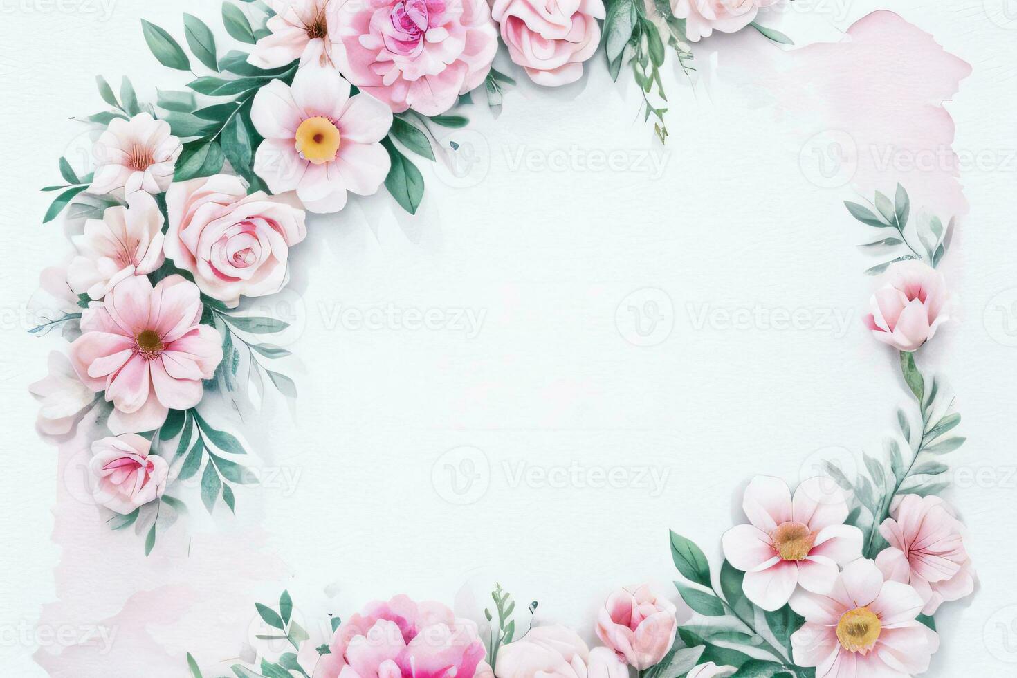 waterverf roze bloemen achtergrond foto