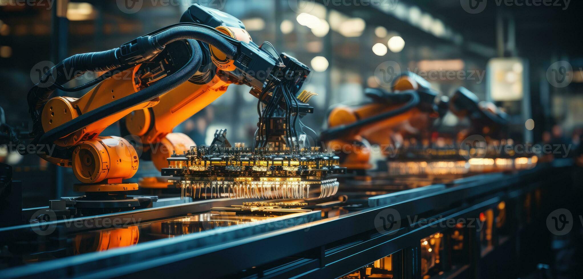 robot arm bijeenkomst machine fabriek werkplaats vonken foto fabricage geautomatiseerd productie