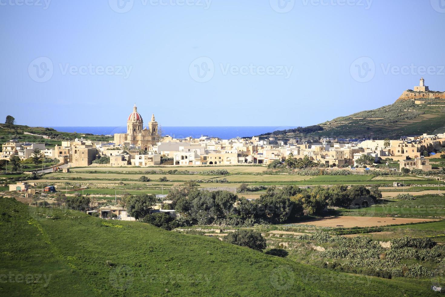 landschap van gozo-eiland in malta foto