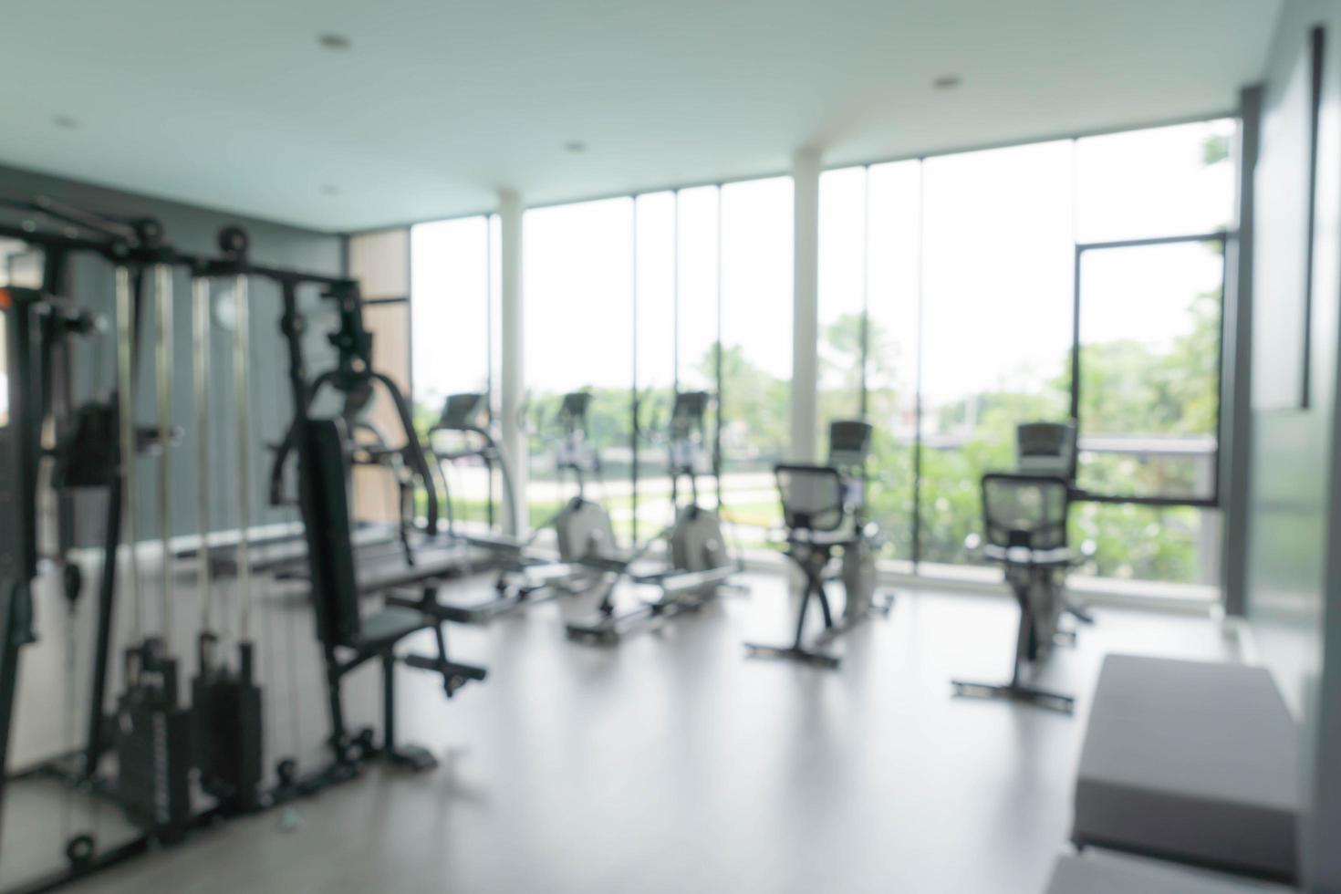 abstract vervagen fitness gym en apparatuur foto