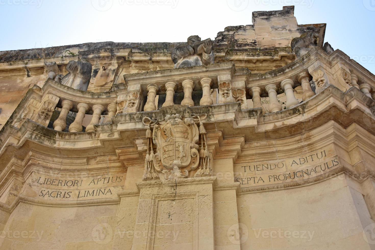 italië, lecce, stad met barokke architectuur en kerken en archeologische overblijfselen. foto