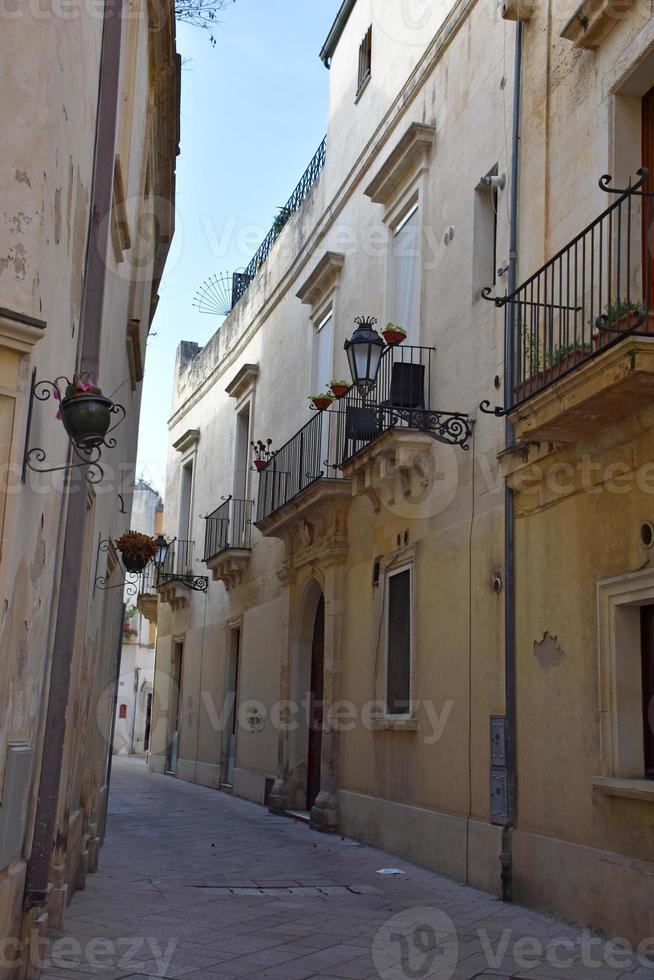 italië, lecce, stad met barokke architectuur en kerken en archeologische overblijfselen. foto