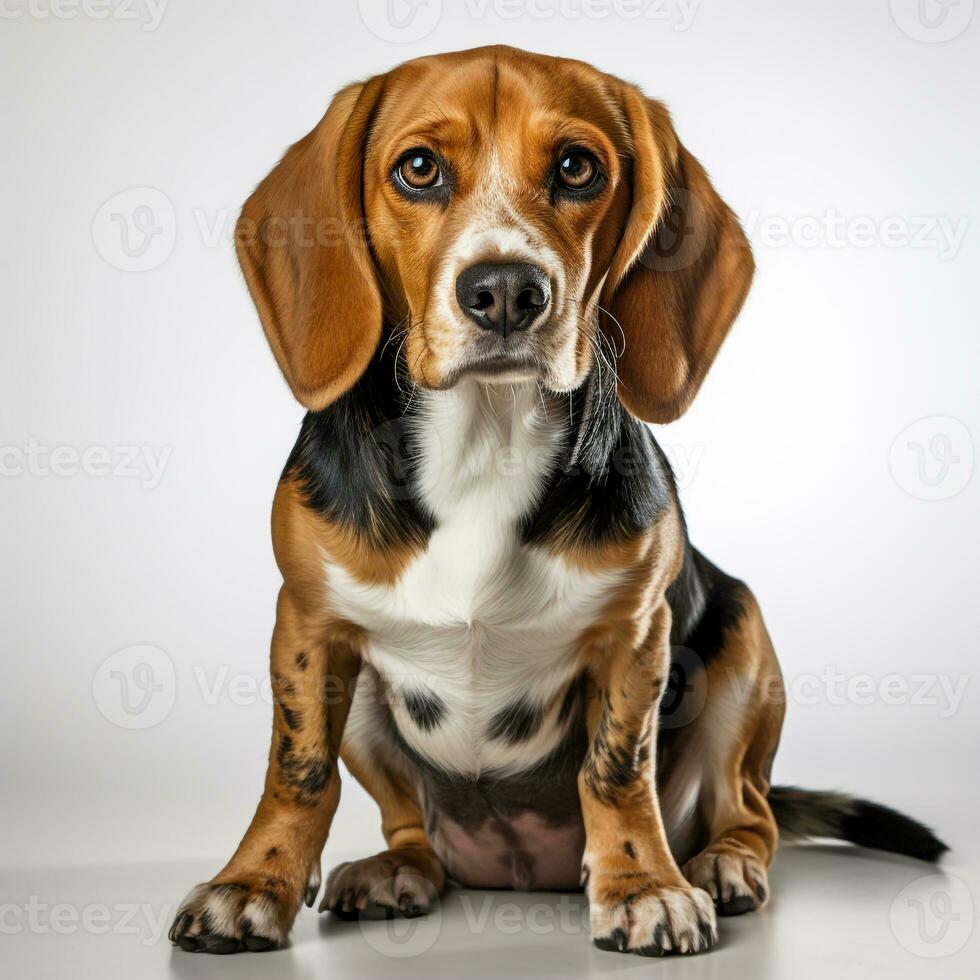 schattig basset hond hond foto