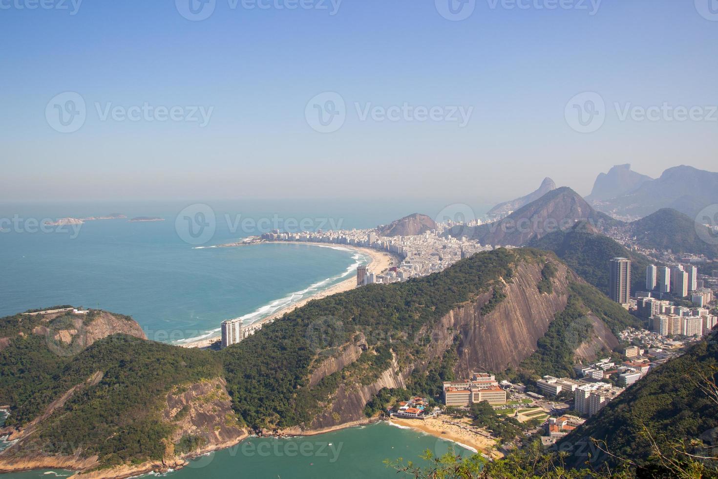 Copacabana-buurt gezien vanaf de top van Sugarloaf foto