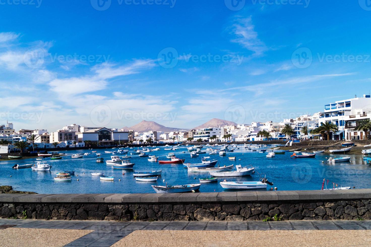 binnenhaven arrecife lanzarote spanje foto