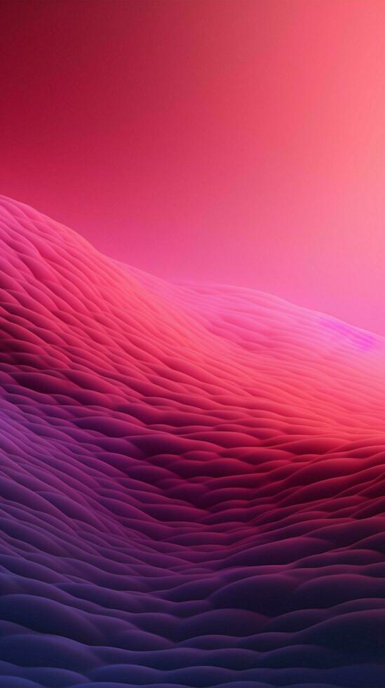 roze nevel modern tech helling achtergrond verticaal mobiel behang ai gegenereerd foto