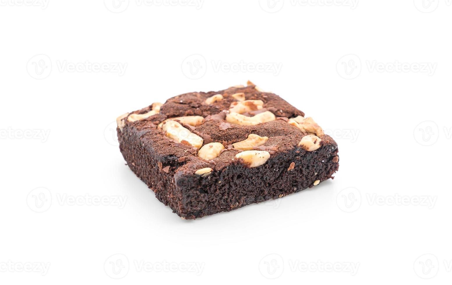 chocolade brownies op witte achtergrond foto