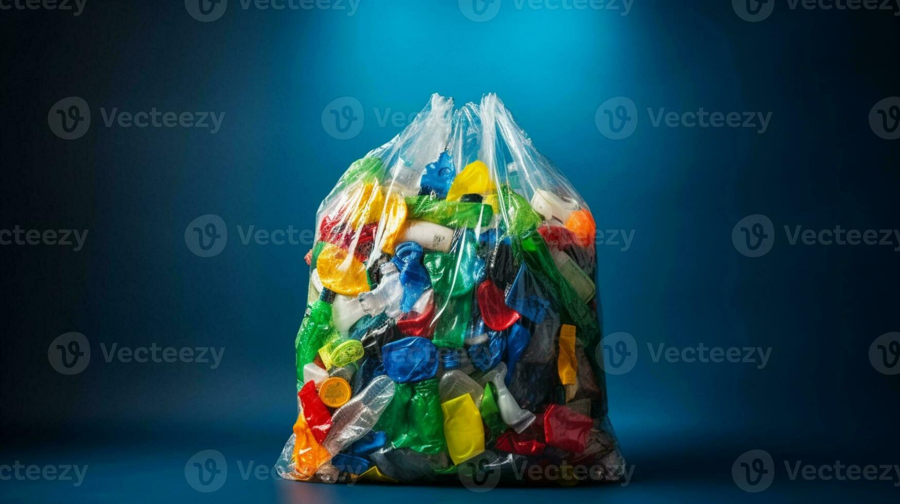 plastic verspilling vuilnis gebruikt fles, ai generatief foto