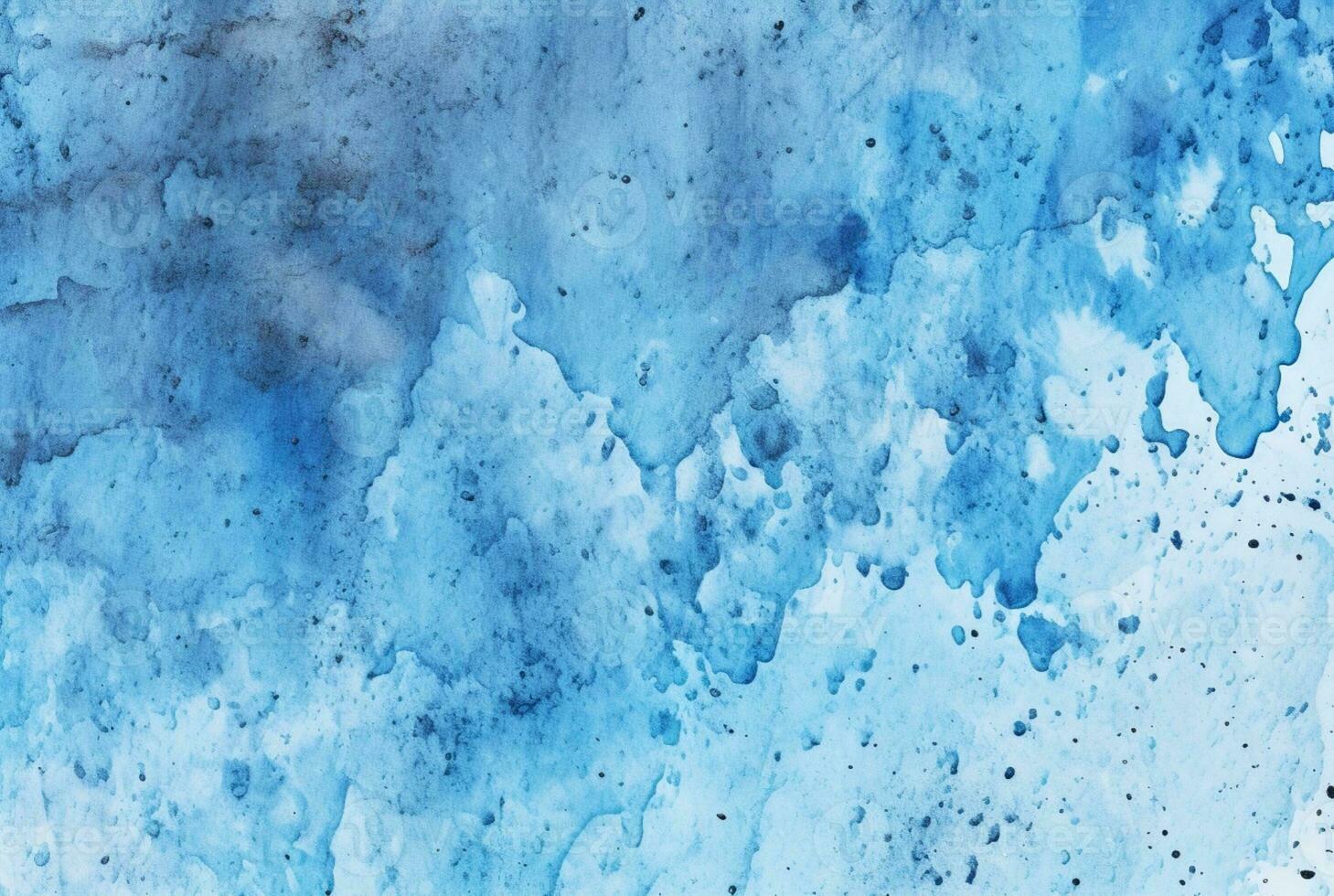 blauw cement structuur achtergrond met waterverf spatten. generatief ai foto