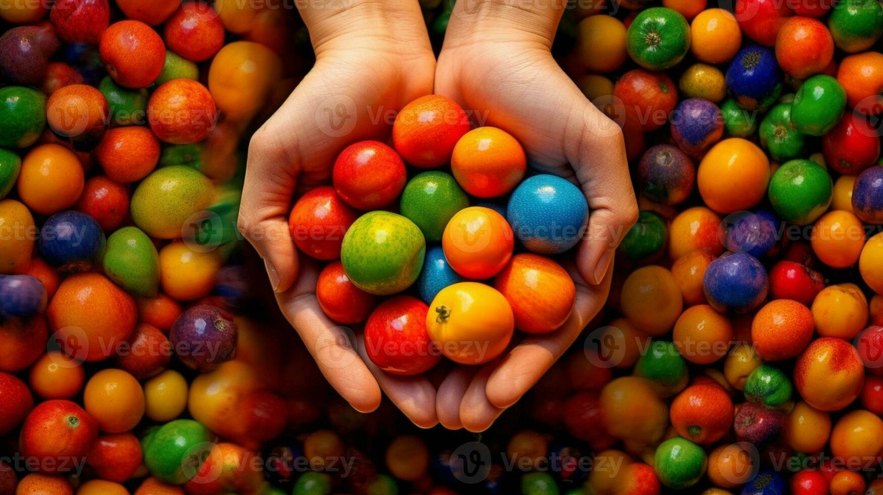 generatief ai, kleuren van leven onderzoeken levendig en levendig scènes foto