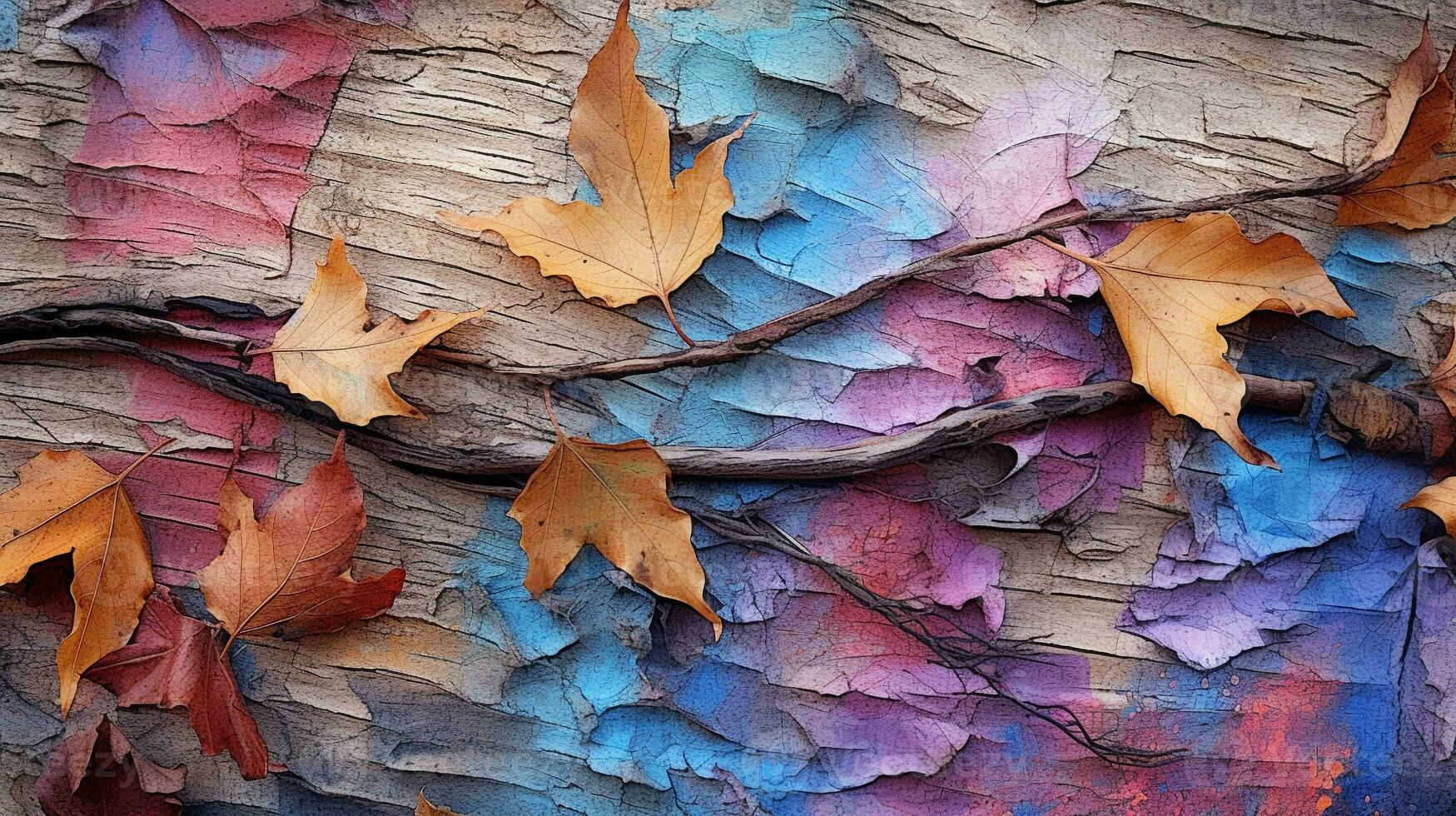 generatief ai, rottend elegantie onthulling de abstract schoonheid van van de natuur verval foto